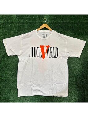 Vlone X Juice WRLD V Logo Hip-Hop T-Shirt Size Extra Large